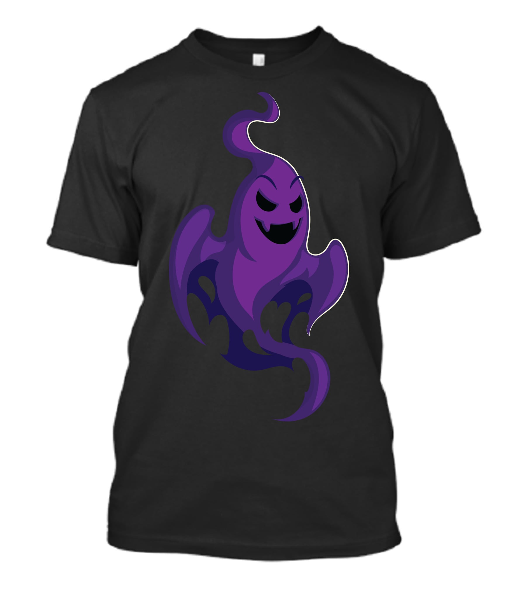 Funny Purple Ghost For Halloween T-Shirt