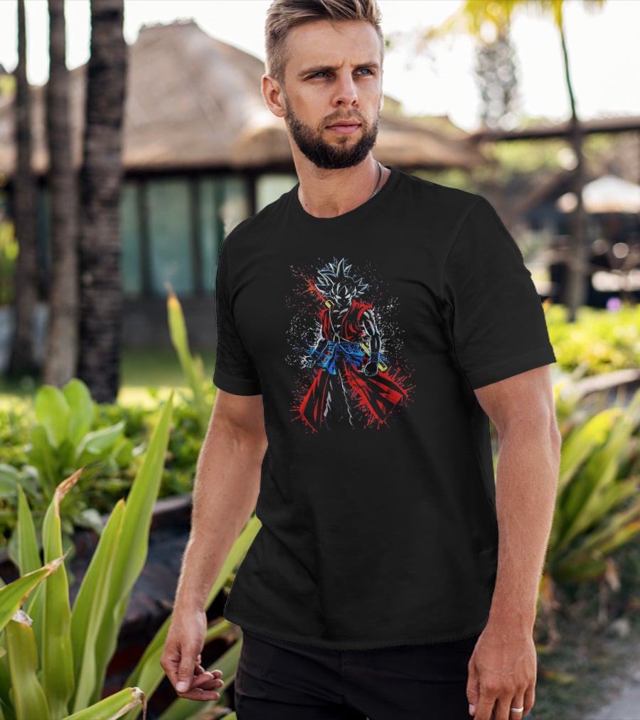 Goku Super Saiyan Warrior Art From Dragonball Series T-Shirt
