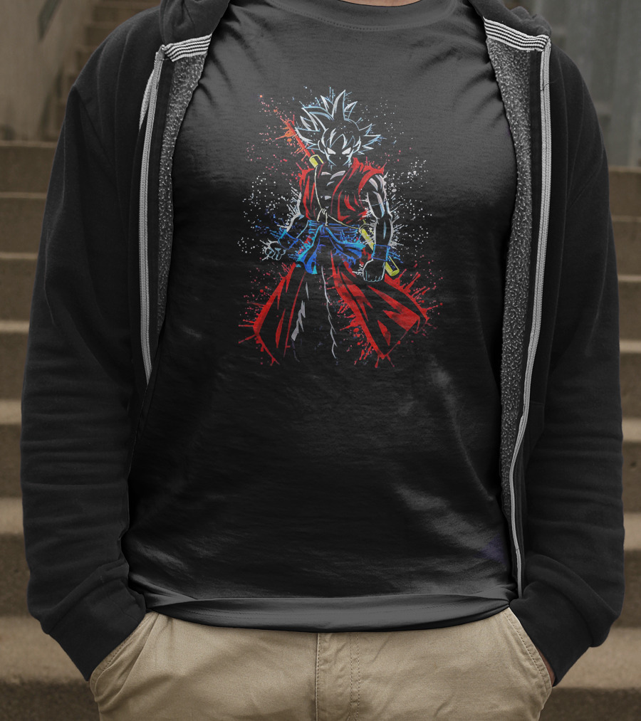 Goku Super Saiyan Warrior Art From Dragonball Series T-Shirt