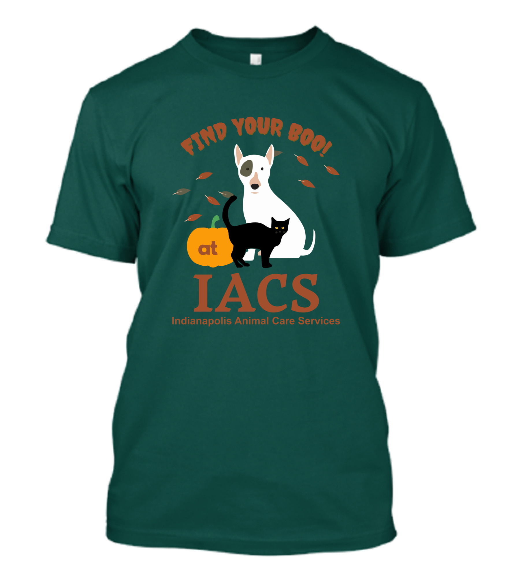 Bonfire Merch Find Your Boo At IACS Indianapolis Animal Care Services T-Shirt