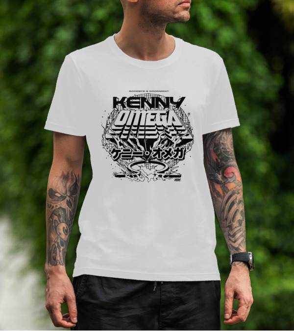 Goodbye And Goodnight Kenny Omega AEW Kanji Directive T-Shirt