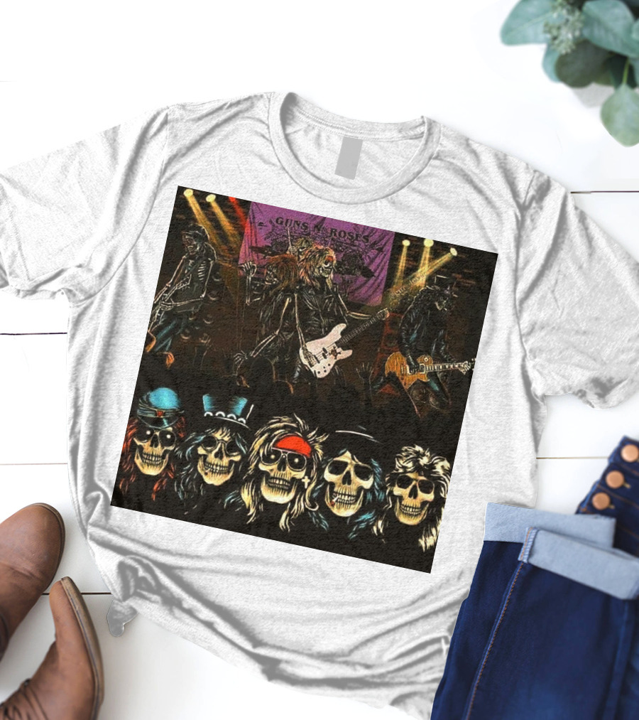 Guns N' Roses Live Skull Band T-Shirt