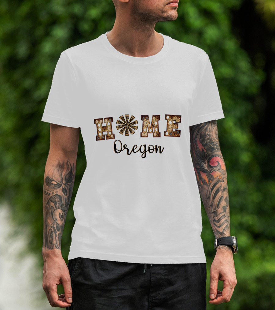 Rusty Vintage Home Oregon Lights T-Shirt