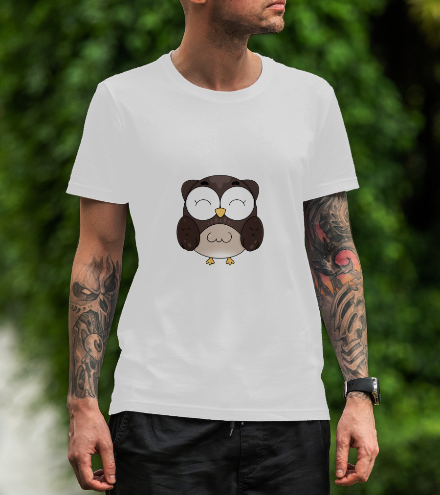 Owl Animal Cute Cartoon Owl T-Shirt