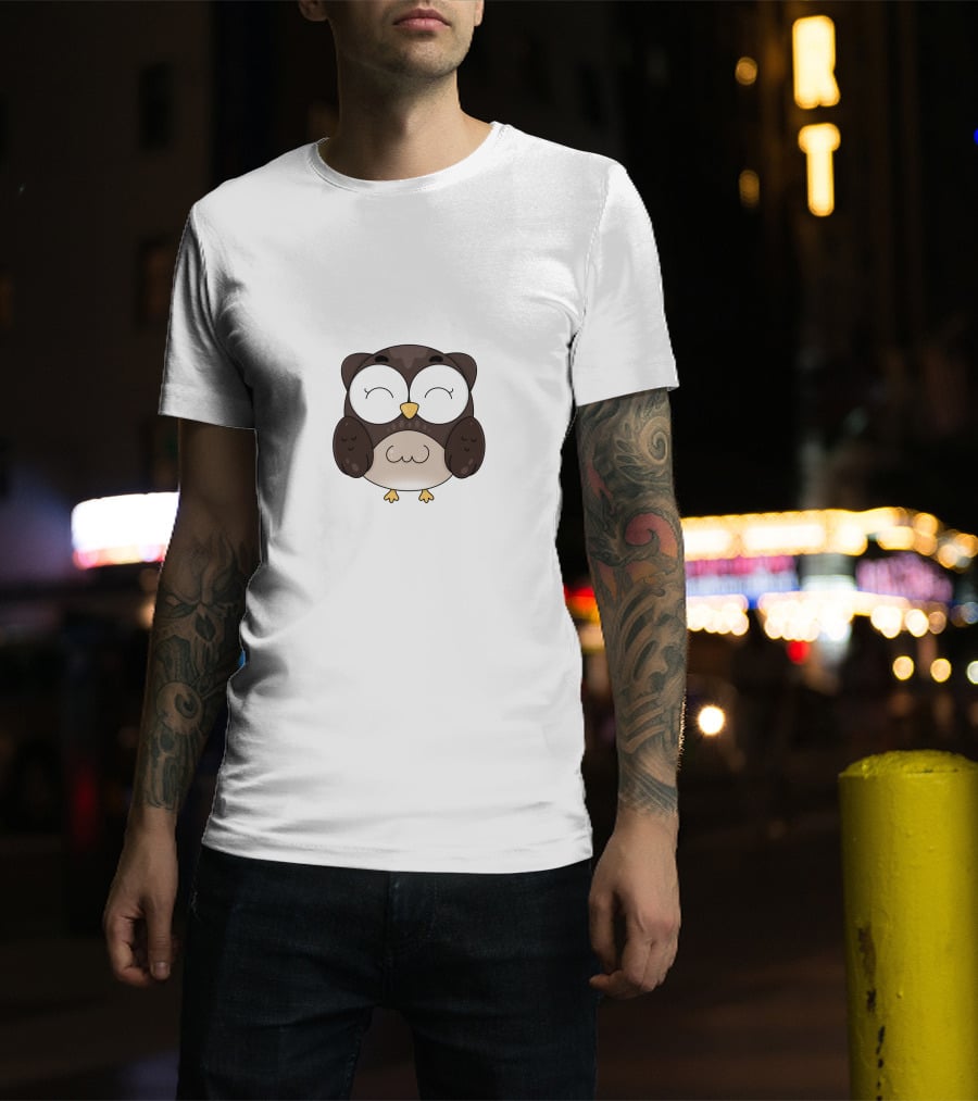 Owl Animal Cute Cartoon Owl T-Shirt