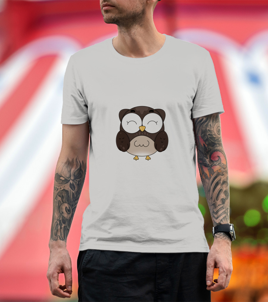 Owl Animal Cute Cartoon Owl T-Shirt