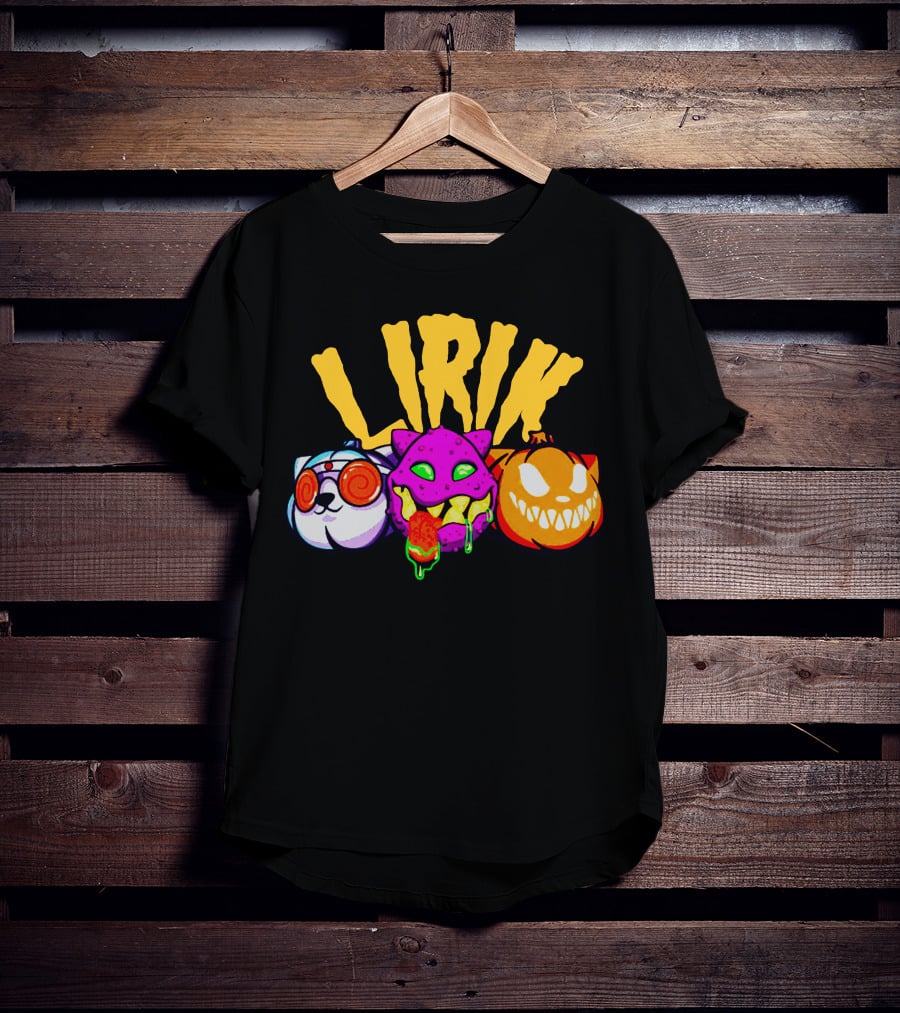 LIRIK GHOULS Trio Halloween Characters T-Shirt