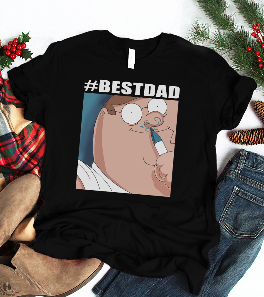 BESTDAD Family Guy Iconic Character Nose Drawing T-Shirt