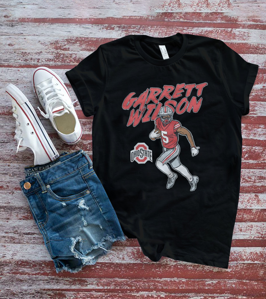 Garrett Wilson Ohio State Buckeyes Football Player Number 5 T-Shirt