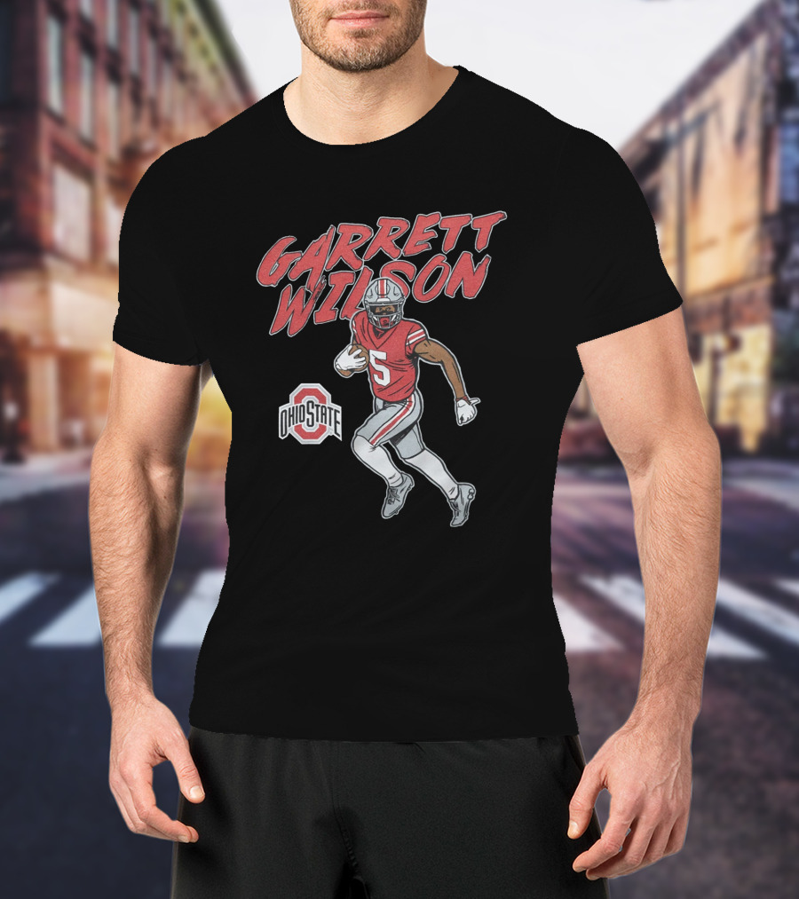 Garrett Wilson Ohio State Buckeyes Football Player Number 5 T-Shirt