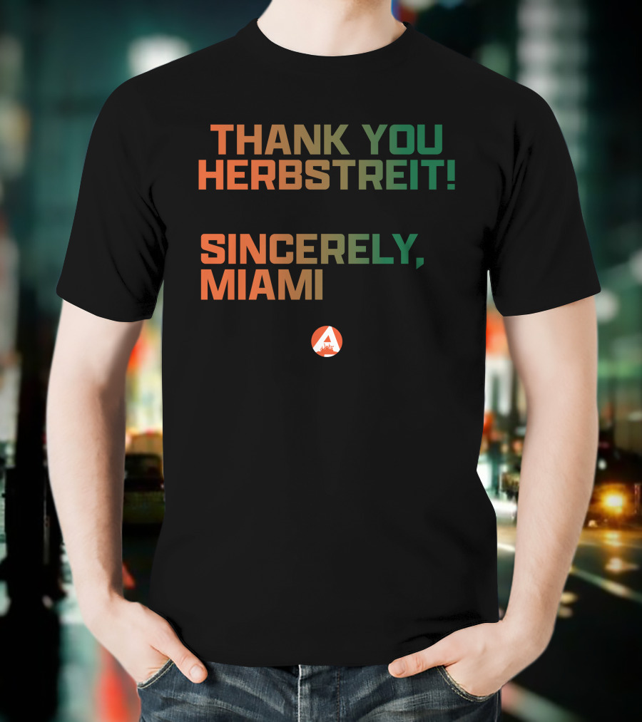 Thank You Herbstreit Sincerely Miami T-Shirt
