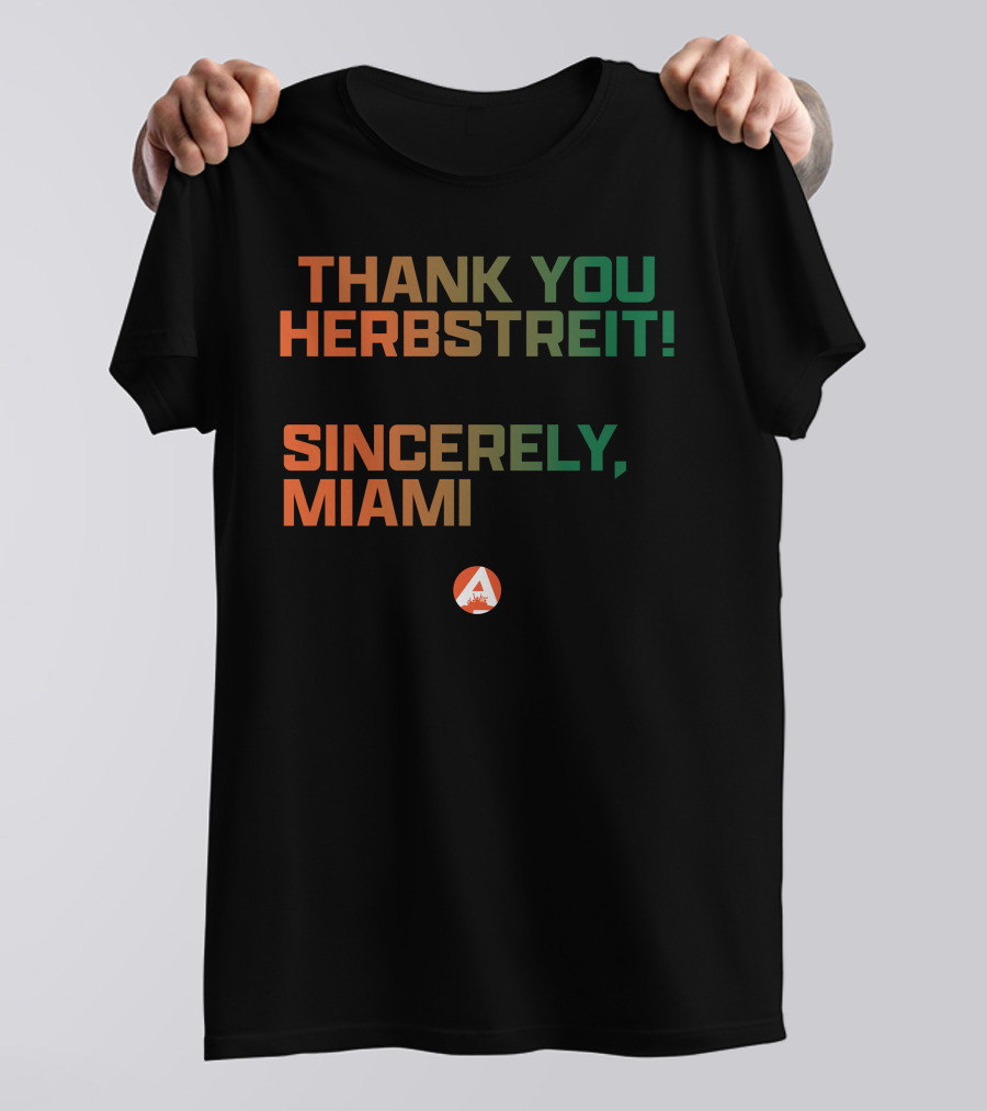 Thank You Herbstreit Sincerely Miami T-Shirt