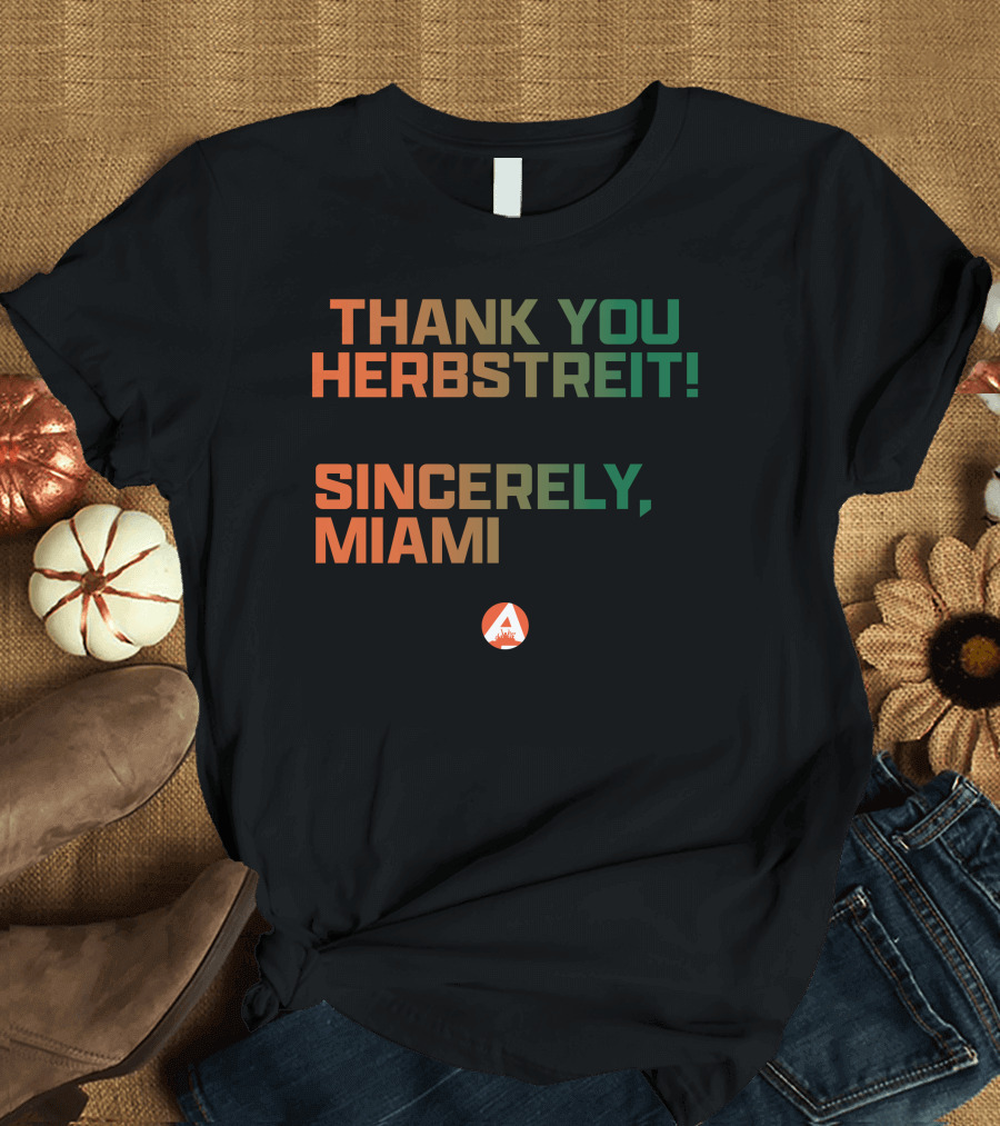 Thank You Herbstreit Sincerely Miami T-Shirt