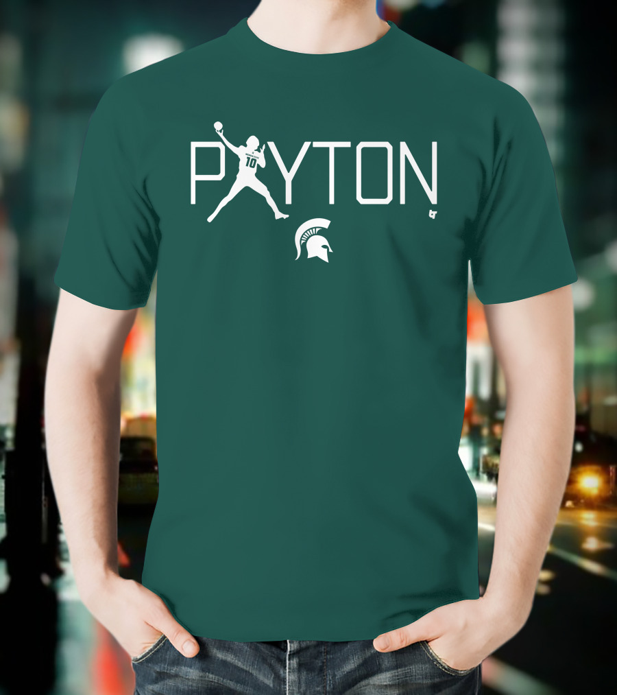 BreakingT Payton Thorne Michigan State Football Spartan Helmet T-Shirt