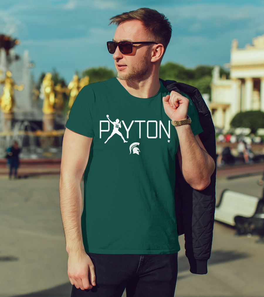 BreakingT Payton Thorne Michigan State Football Spartan Helmet T-Shirt