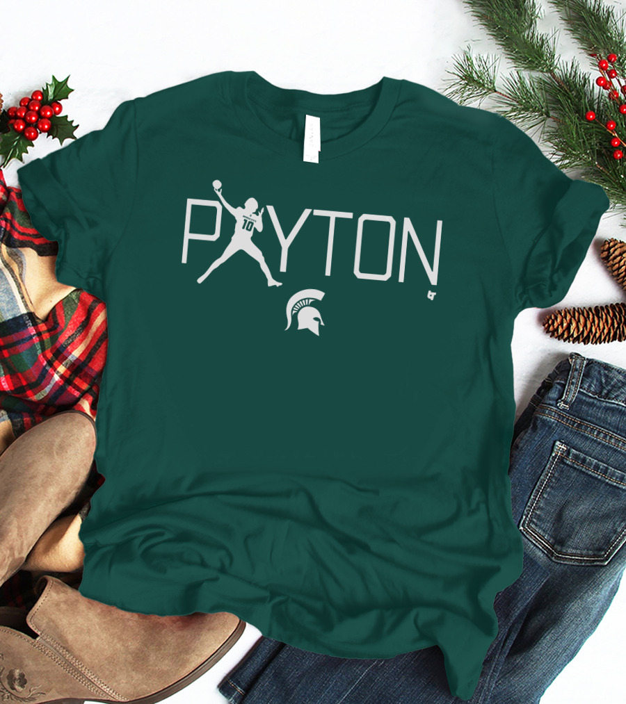 BreakingT Payton Thorne Michigan State Football Spartan Helmet T-Shirt