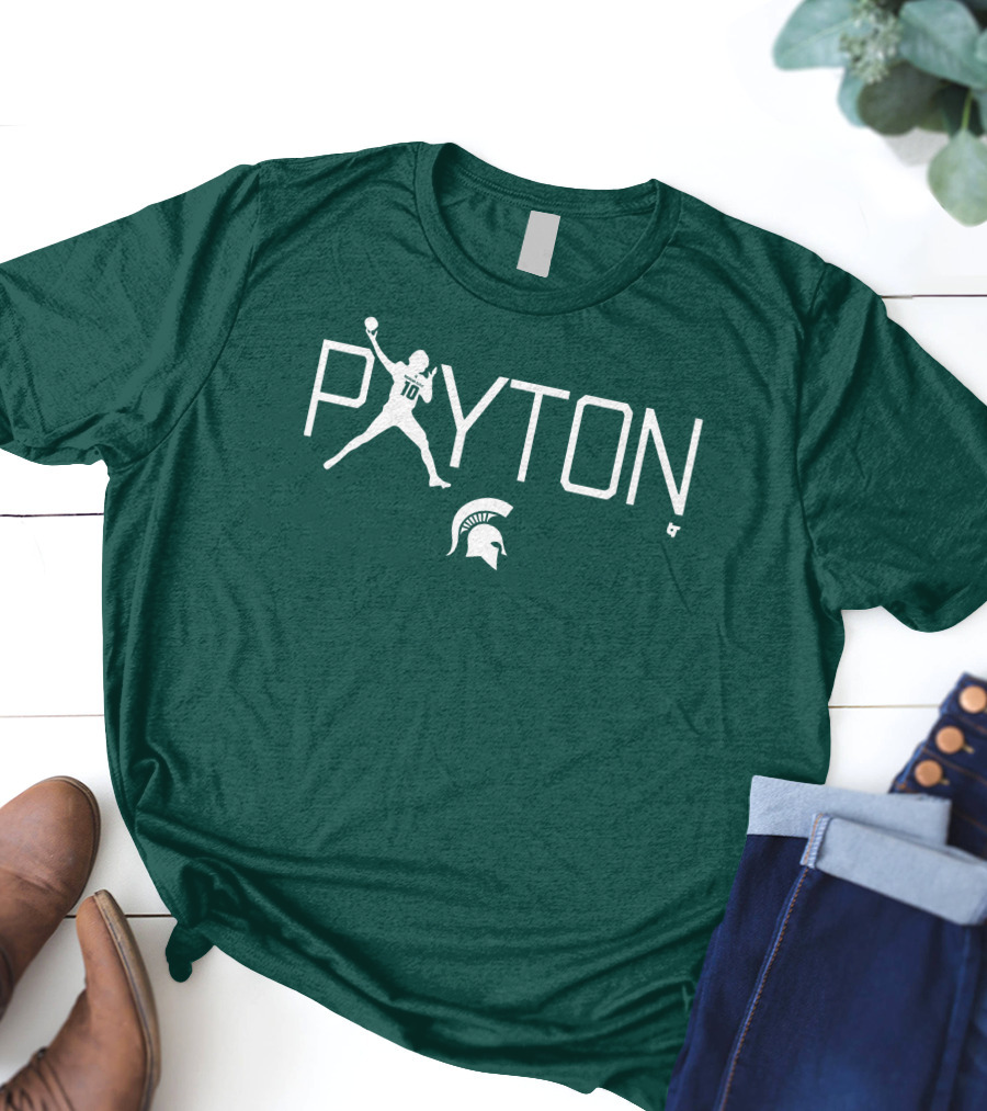 BreakingT Payton Thorne Michigan State Football Spartan Helmet T-Shirt