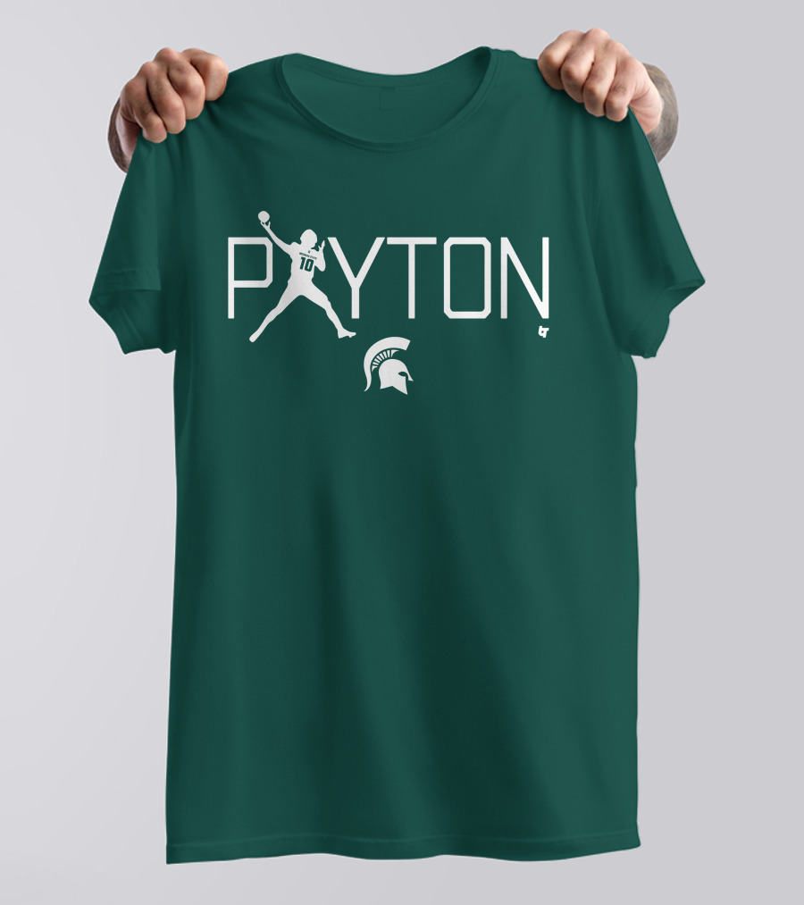 BreakingT Payton Thorne Michigan State Football Spartan Helmet T-Shirt