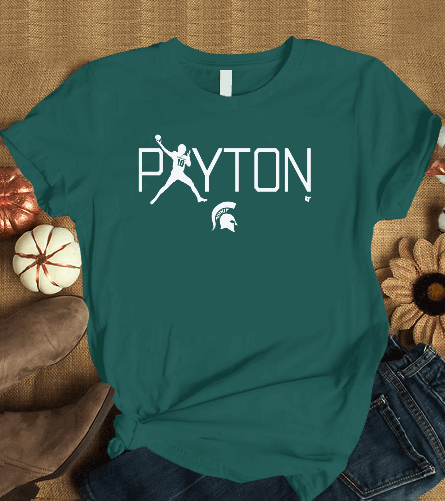 BreakingT Payton Thorne Michigan State Football Spartan Helmet T-Shirt