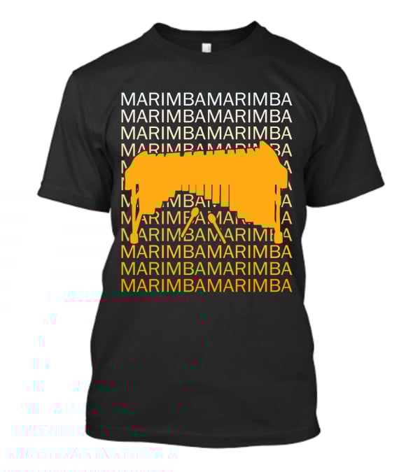 Marimba Marimba Marimba Yellow Instrument T-Shirt