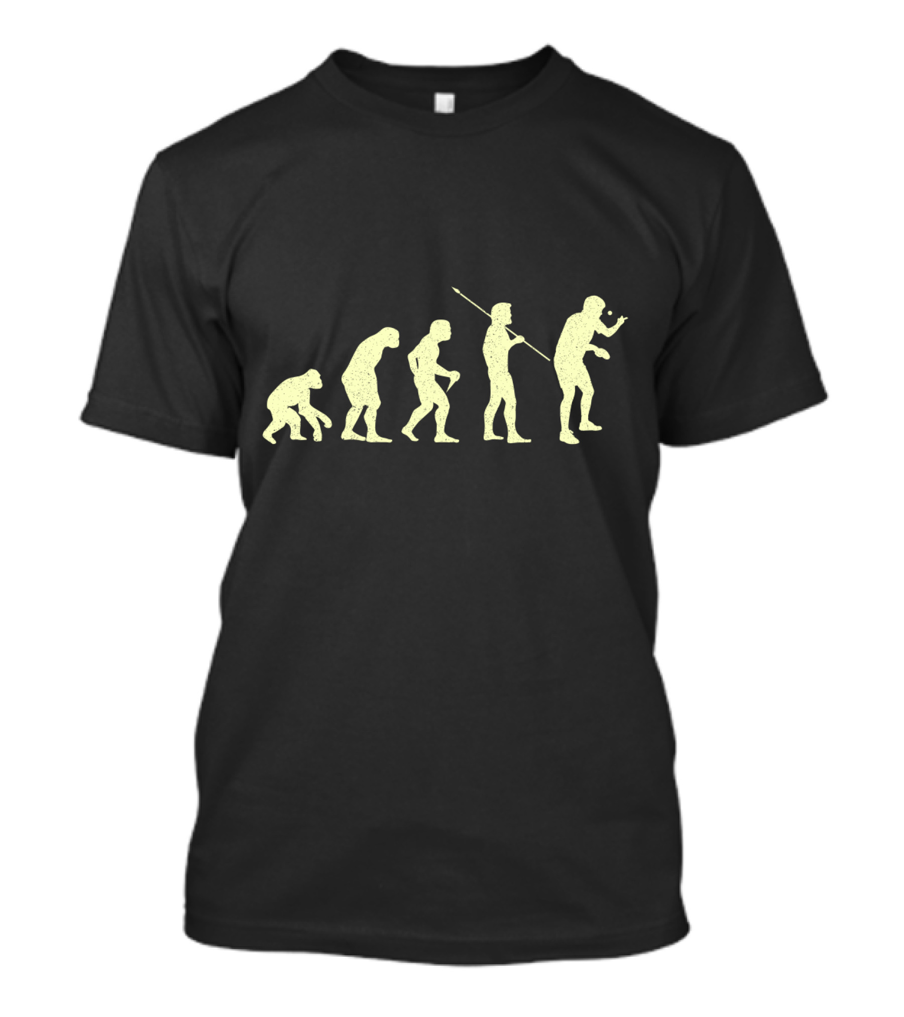 Lustiges Tischtennis Evolution Spieler Fortschritt Tischtennisspieler T-Shirt