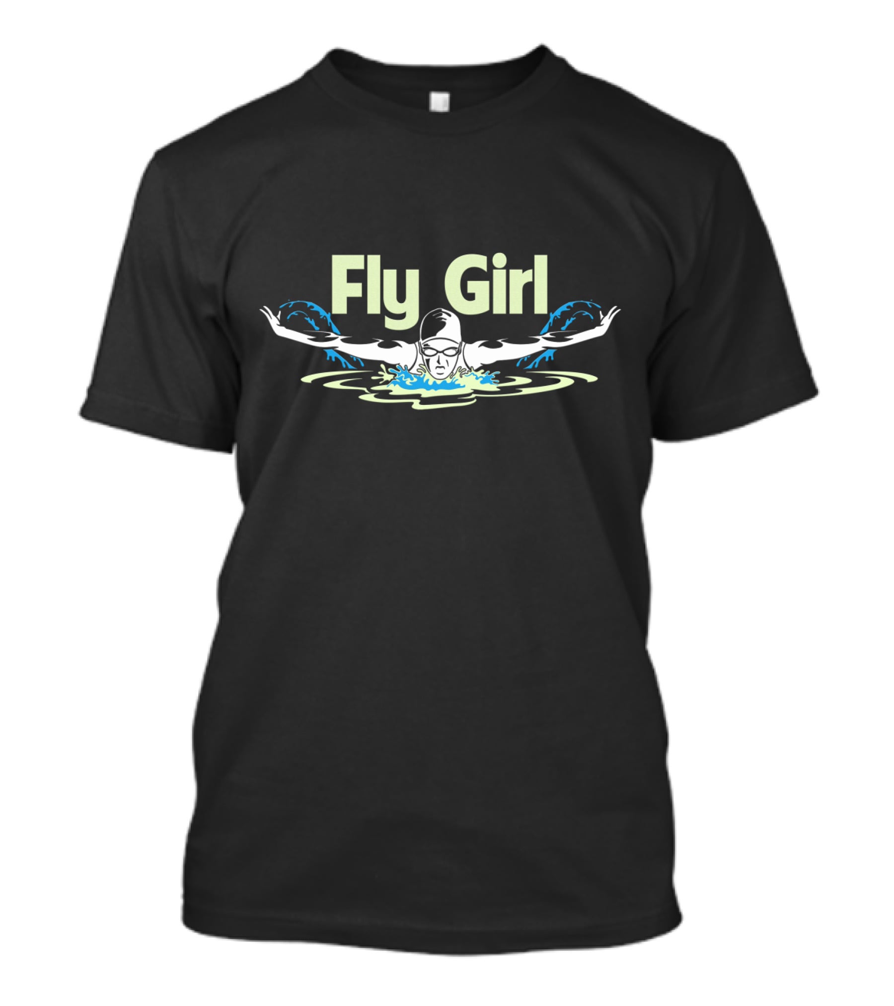 Fly Girl Butterfly Stroke Swimmer T-Shirt