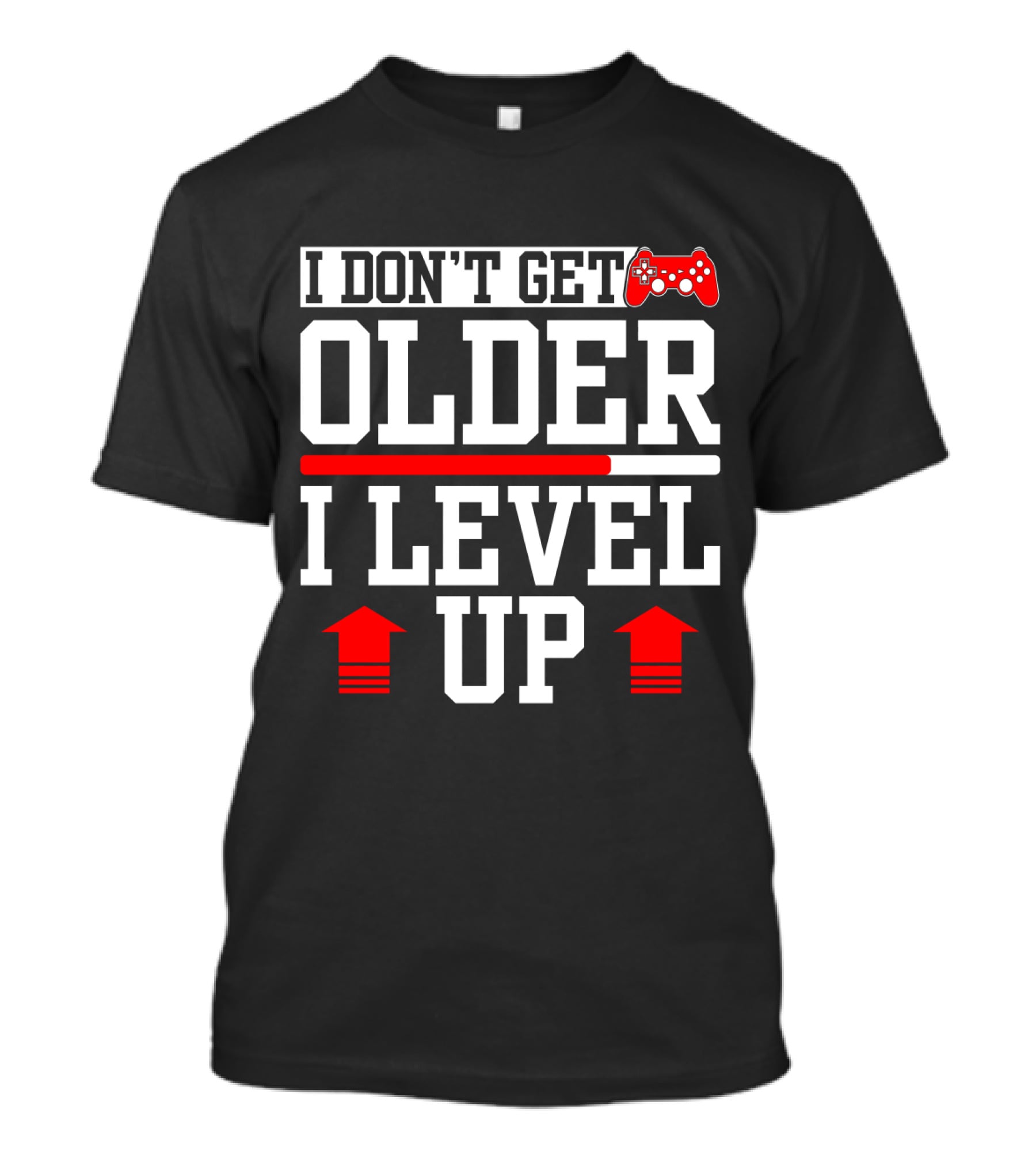 I Don't Get Older I Level Up Gamer Birthday Controller Retro T-Shirt