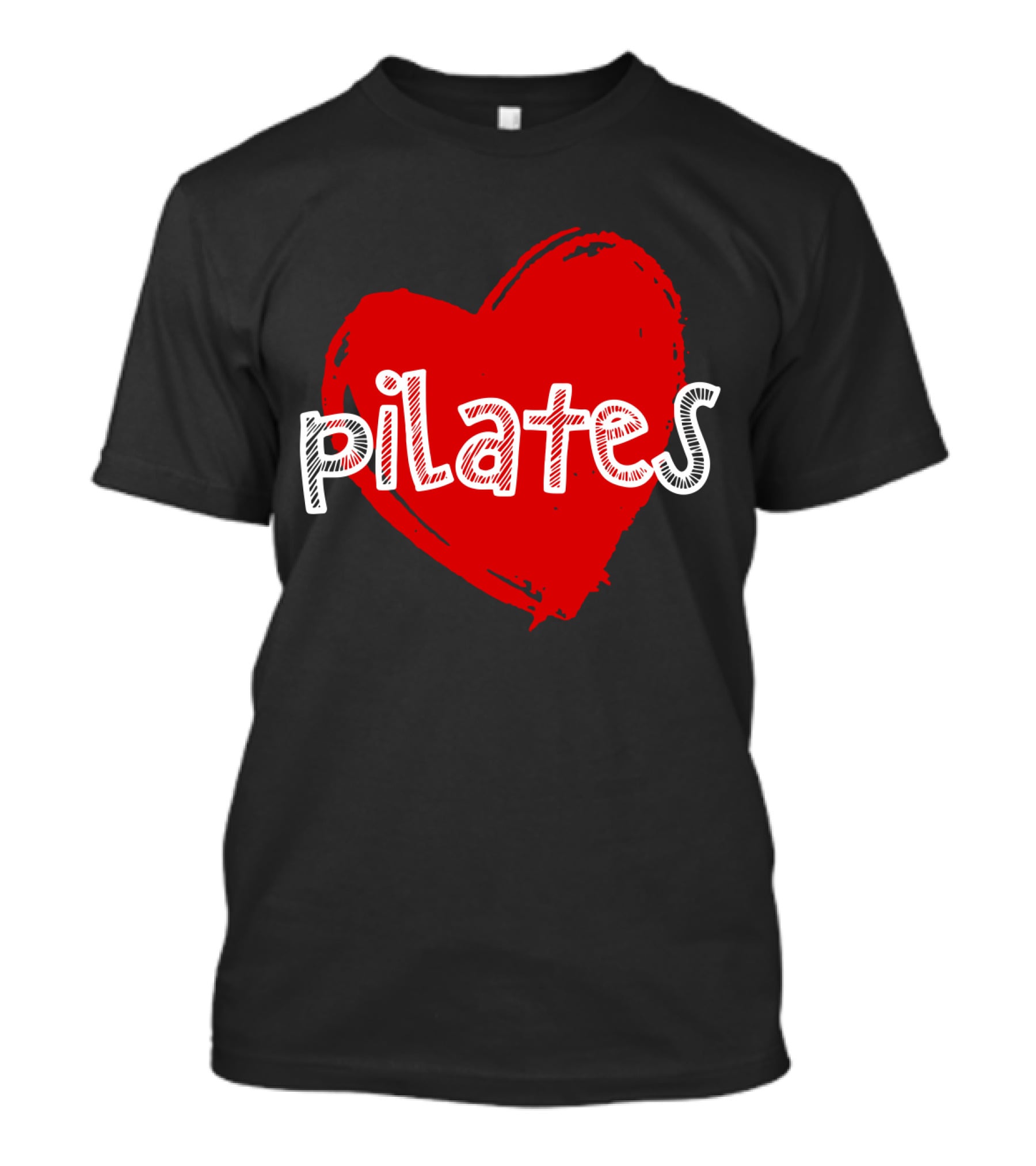 Pilates Love Red Heart T-Shirt