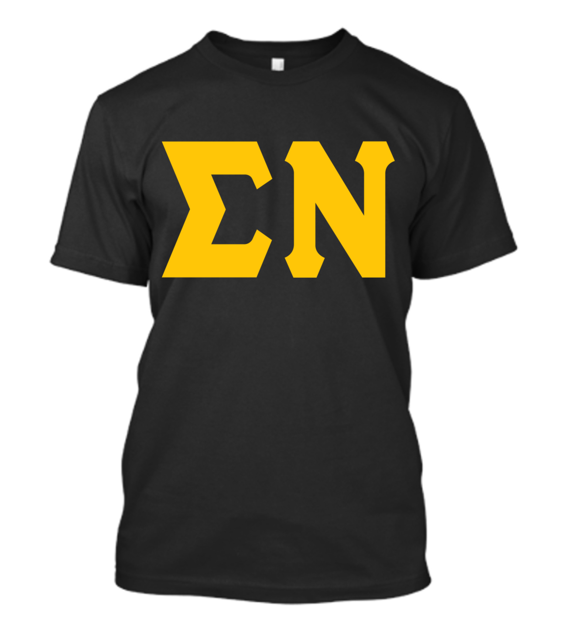 Mens Sigma Greek Letters ΣΝ T-Shirt