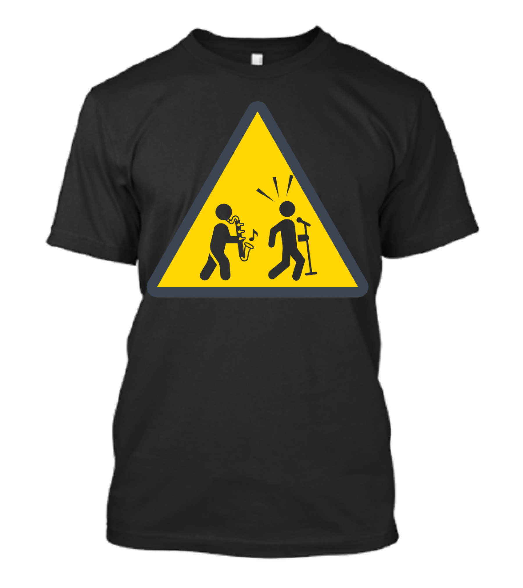 Funny Bass Clarinet Caution Sign Musician Warning T-Shirt