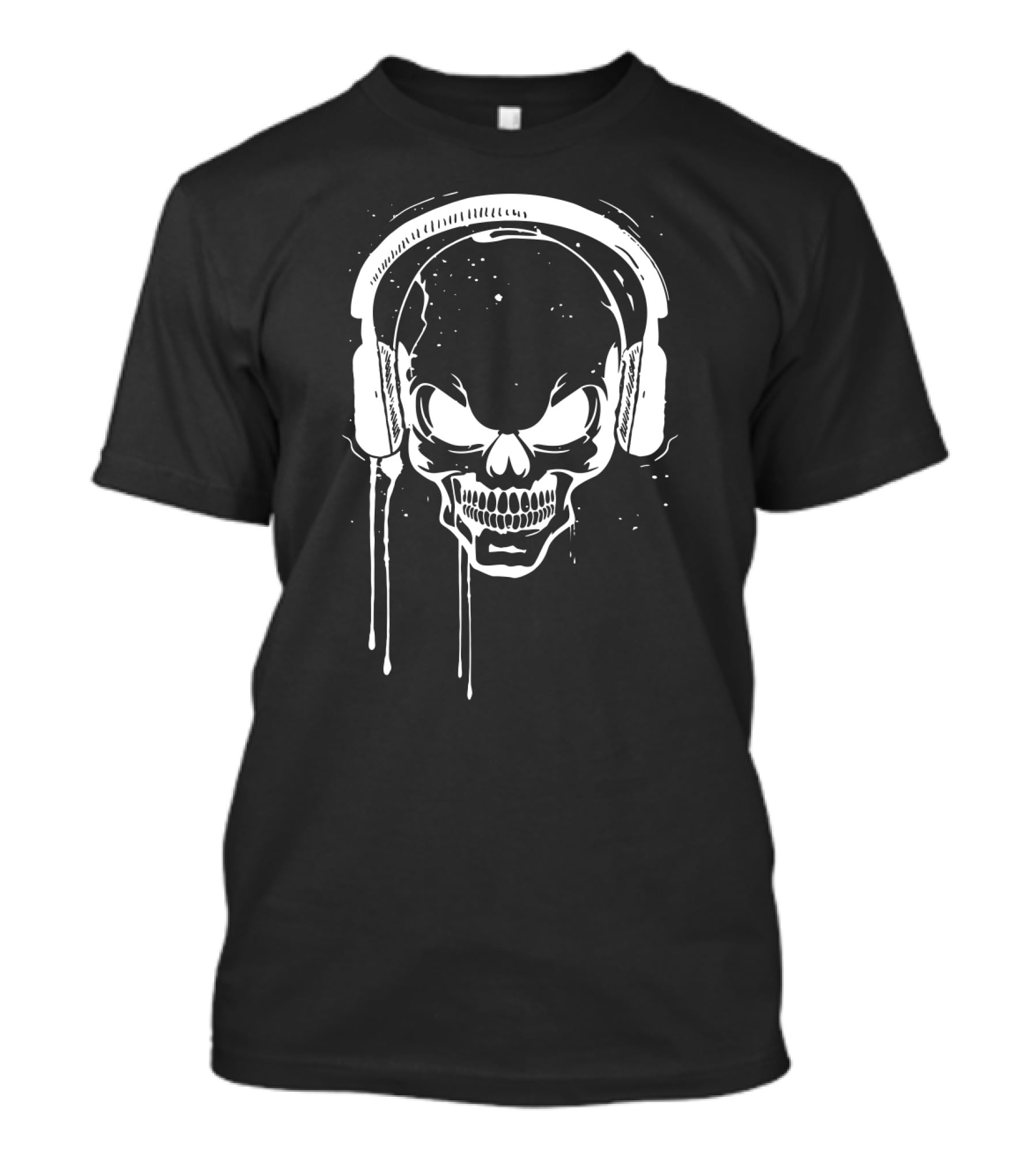 Skull Headphone Music Best Outing Skull Headphones T-Shirt