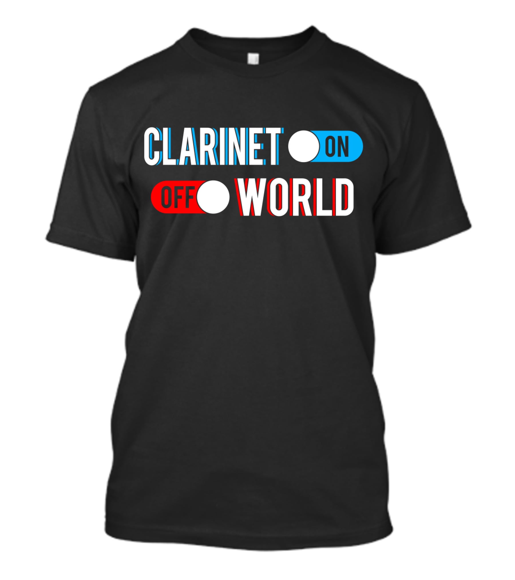 Clarinet On Off World T-Shirt