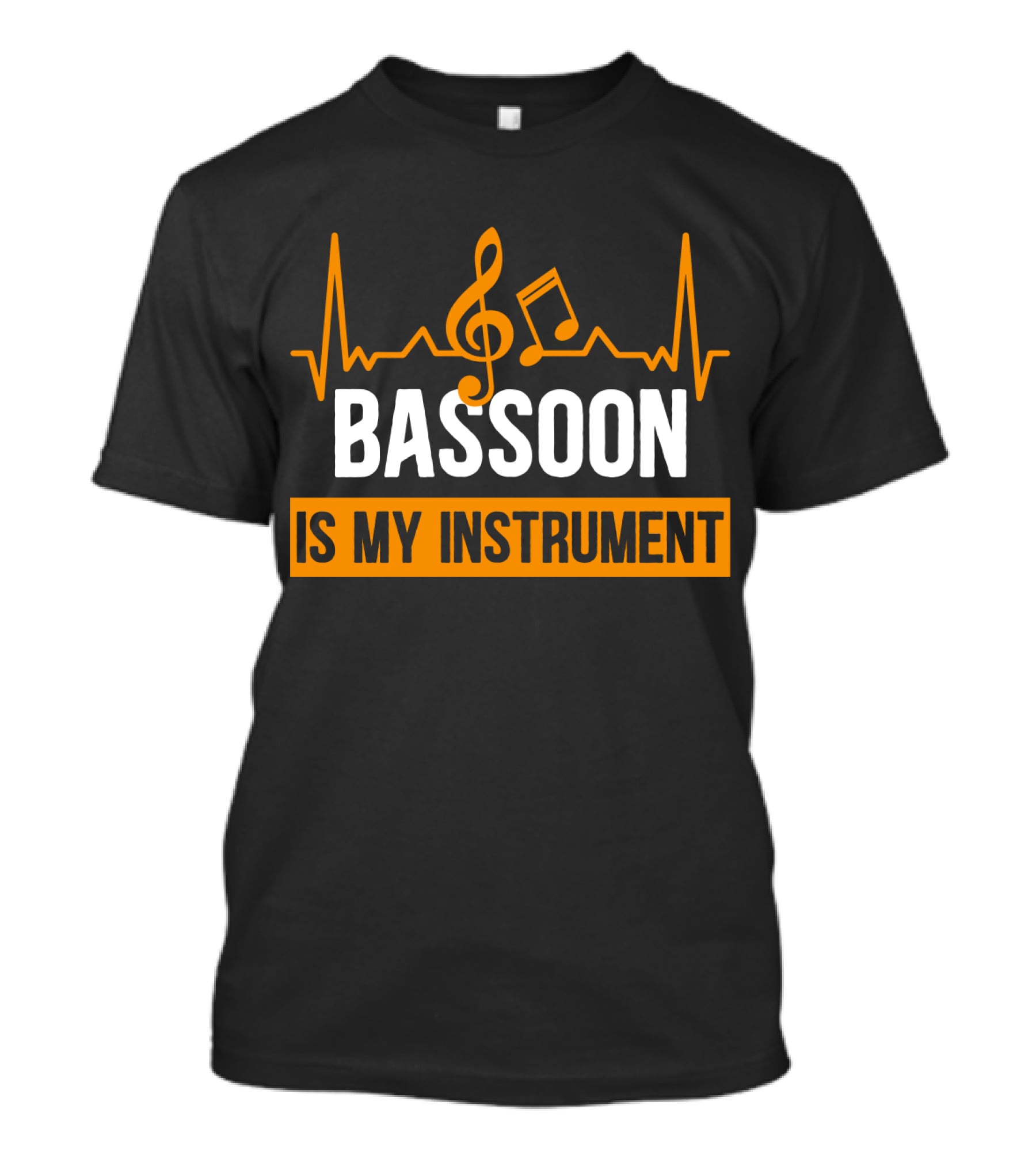 Bassoon Is My Instrument Music Icon And Sound Wave T-Shirt
