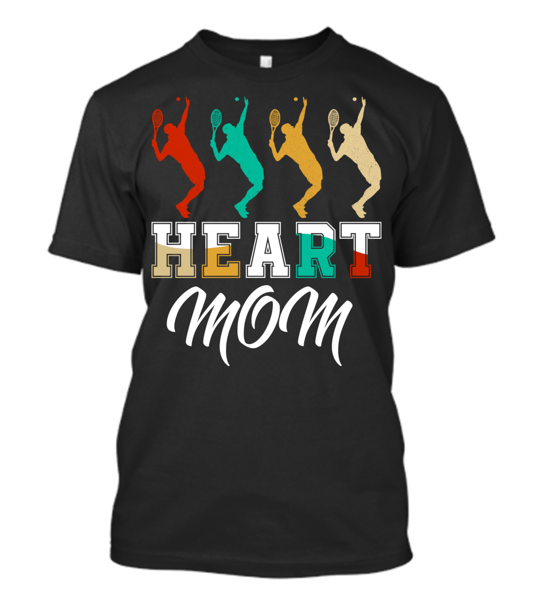 Tennis Heart Mom T-Shirt