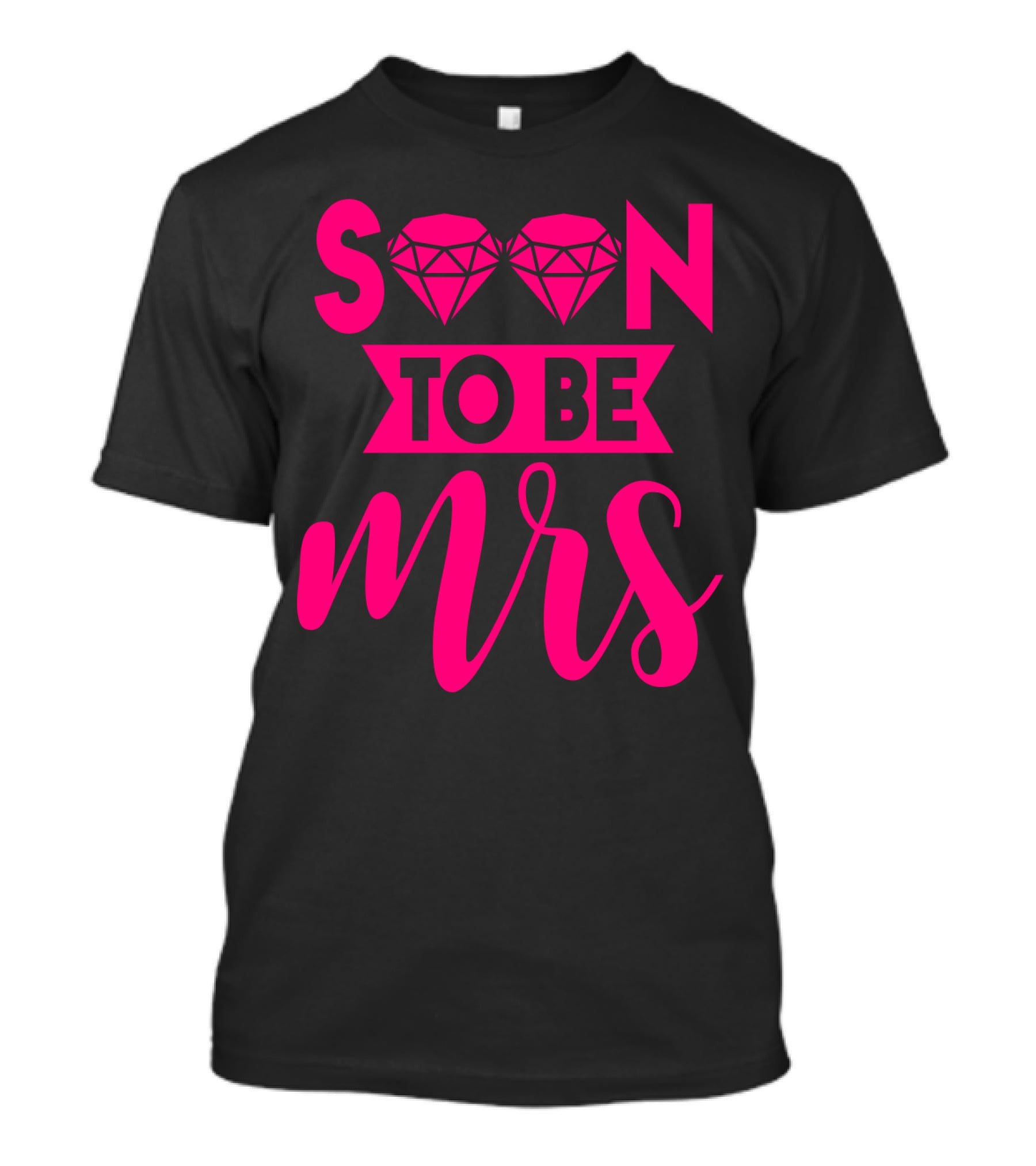 Soon To Be Mrs Diamond Pink Bridal T-Shirt