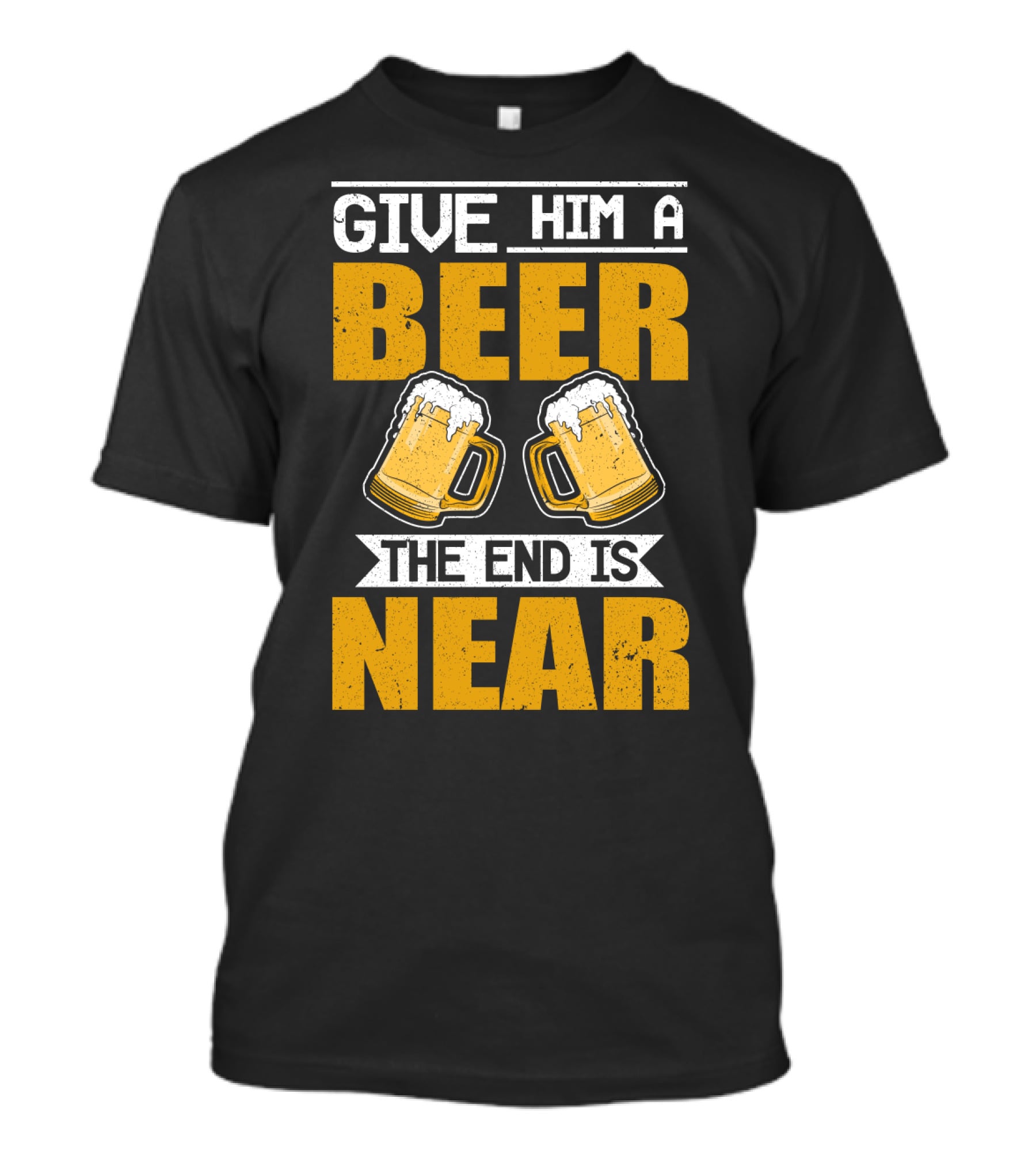 JGA Junggesellen Give Him A Beer The End Is Near T-Shirt