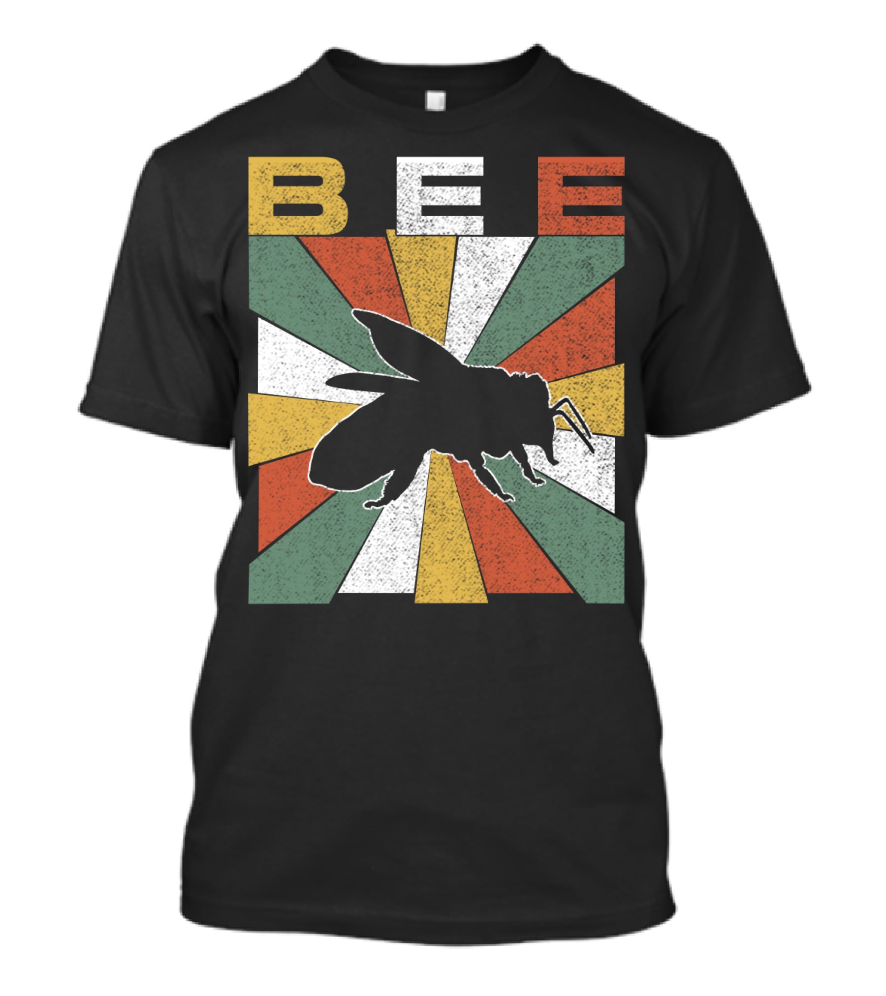 Bee Retro 70s Vintage Sunburst T-Shirt