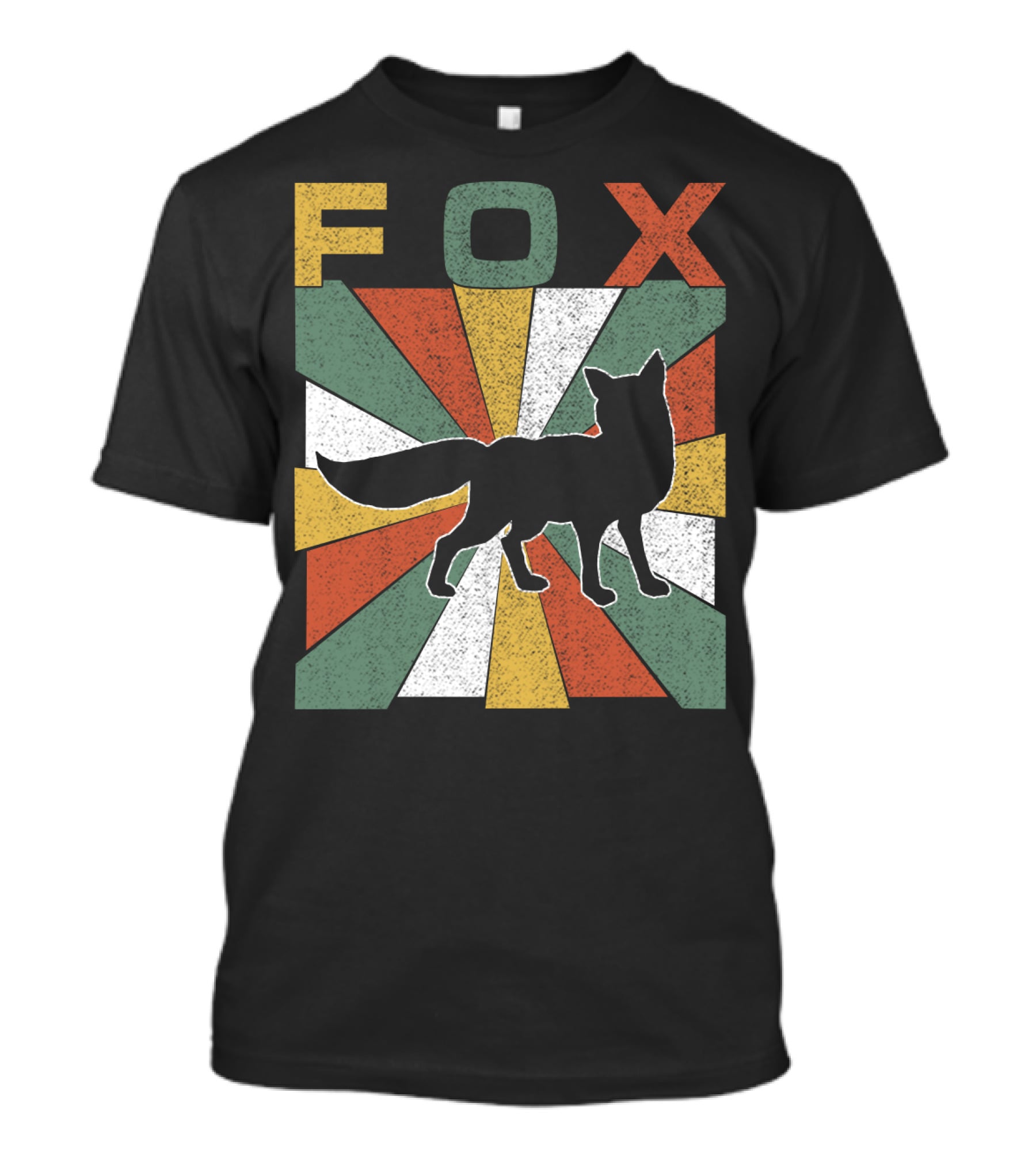 FOX Retro Vintage 70s Silhouette Burst T-Shirt