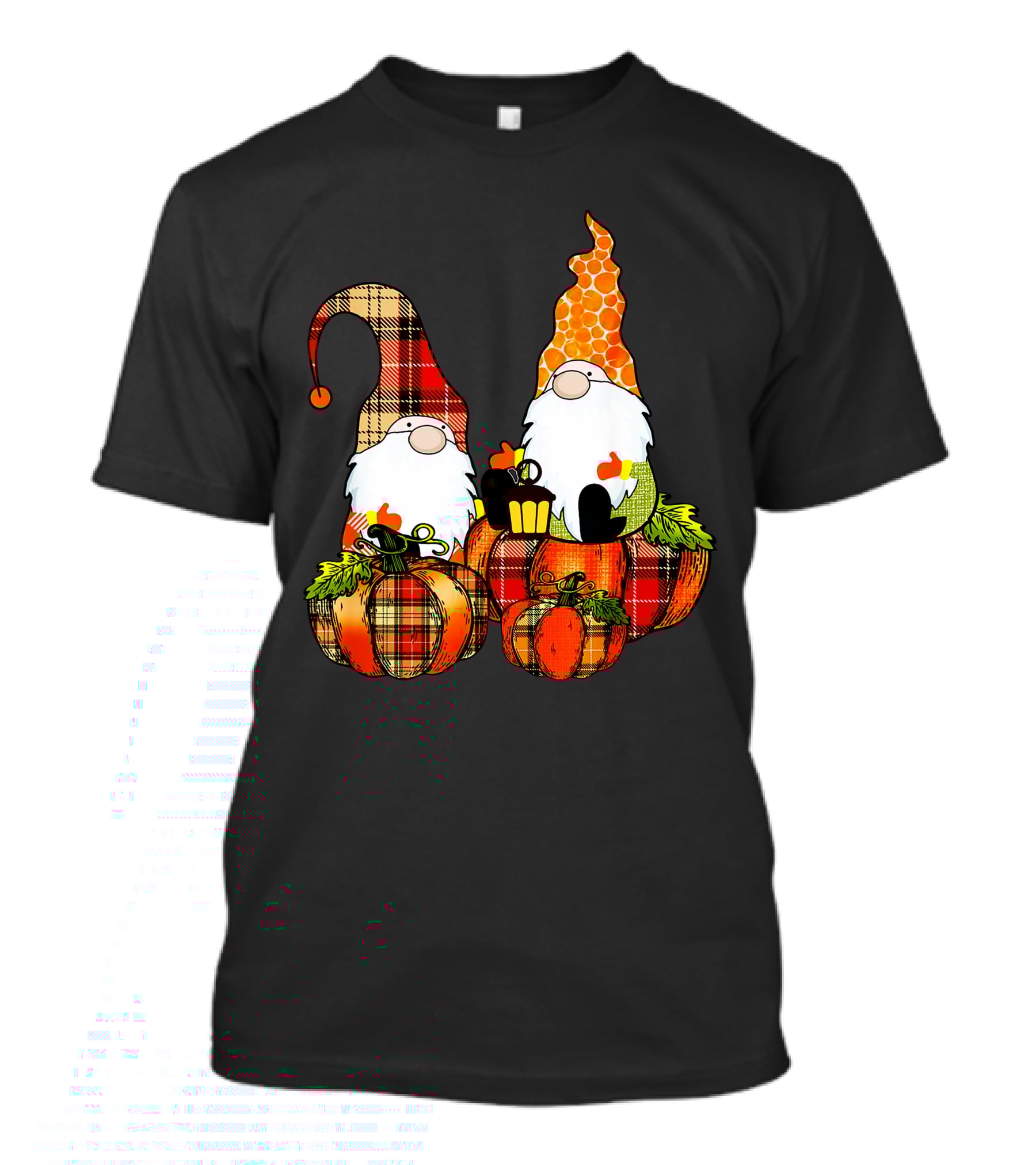 Cute Gnomes Halloween Funny Pumpkin Costume T-Shirt