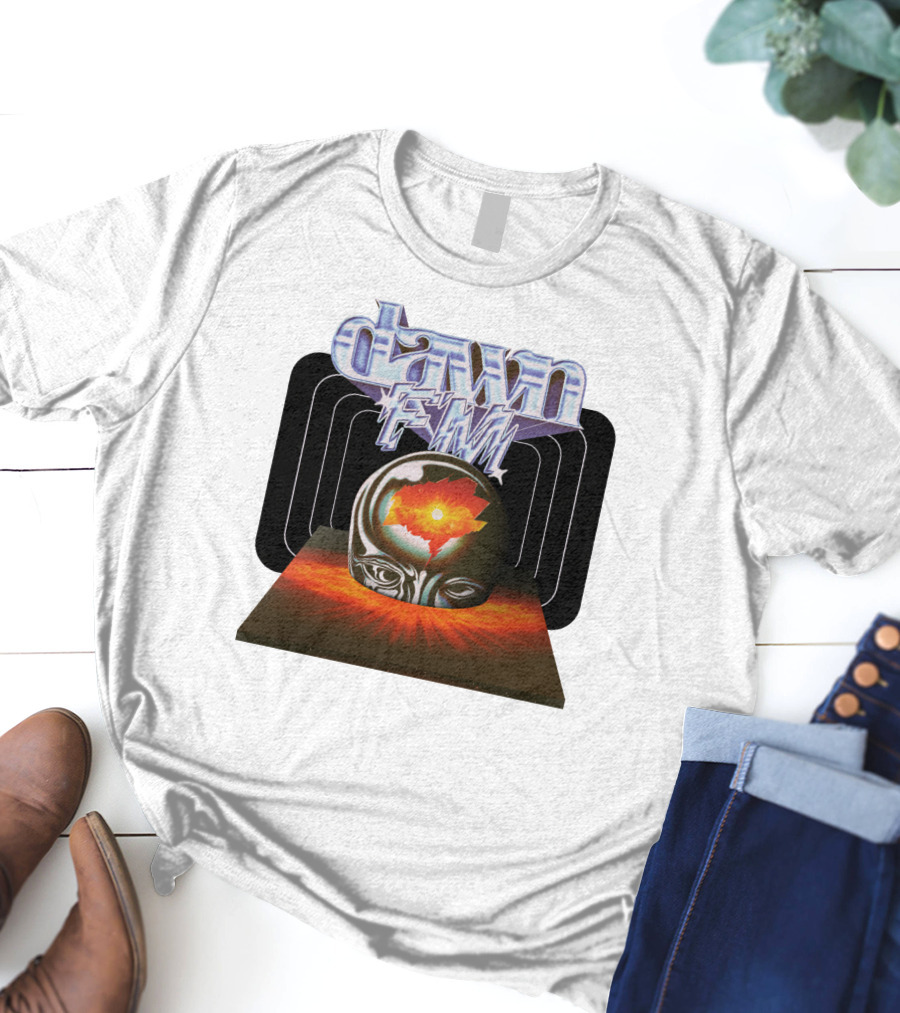 The Weeknd Dawn FM Album Merch Brain T-Shirt