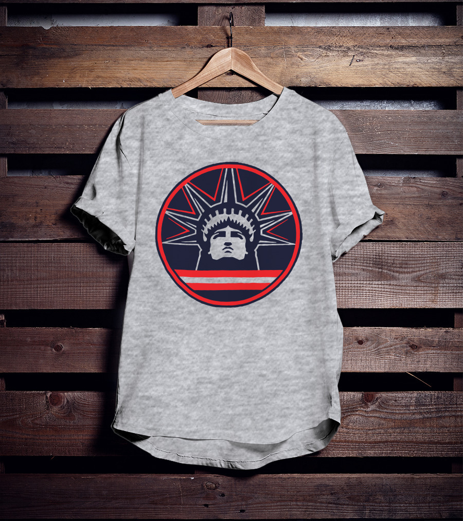 We Bleed Blue Liberty Icon Circle T-Shirt