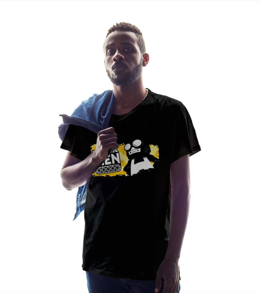 Tankmen Cartoon Character With Goggles And Tank Treads T-Shirt