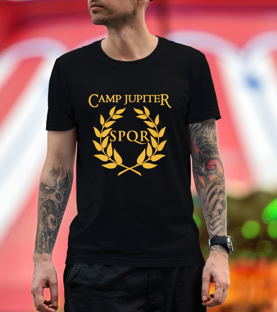 Camp Jupiter SPQR Golden Laurel Emblem T-Shirt
