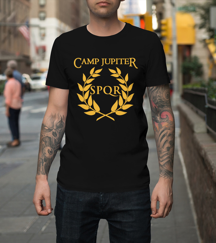 Camp Jupiter SPQR Golden Laurel Emblem T-Shirt