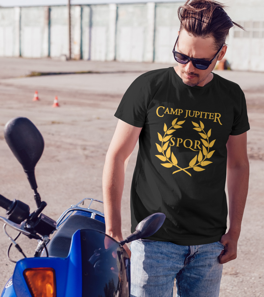 Camp Jupiter SPQR Golden Laurel Emblem T-Shirt