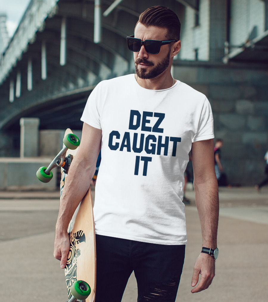 DEZ CAUGHT IT Cowboys Controversial Play NFL T-Shirt