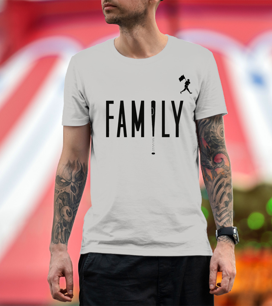 FAMILY Baseball Bat Design With Running T-Shirt