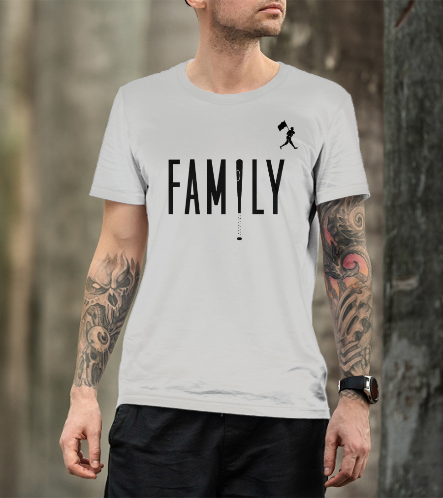 FAMILY Baseball Bat Design With Running T-Shirt