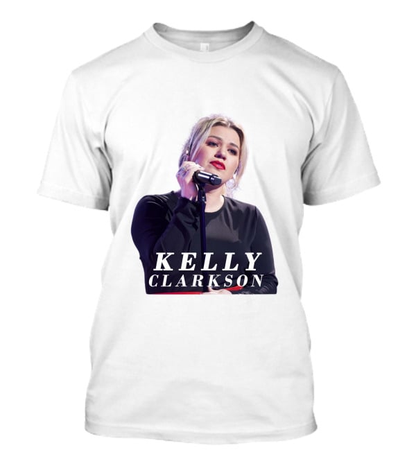 KELLY CLARKSON Concert Performance Microphone Stage T-Shirt
