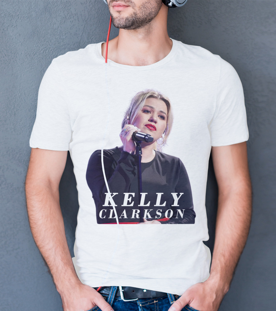 KELLY CLARKSON Concert Performance Microphone Stage T-Shirt